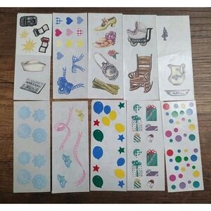 Creative Memories Stickers Full Partial Sheet Lot Scrapbook Victorian Baby S86